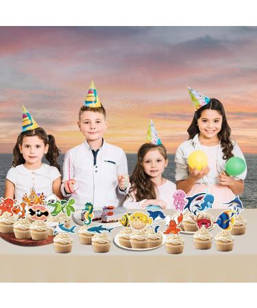 48pcs Ocean Sea Animal Cupcake Toppers - Buy Online on GoSupps.com