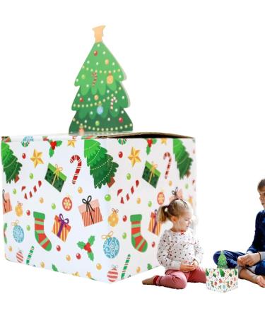 Christmas Cash Pull Box Paper Holiday Currency Holder Box | with 30 Bags Candy Box Holiday Cash Pull Package Box for Loved Person White - Buy Online on GoSupps.com