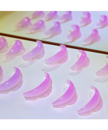 Lash Lift Shields C Curl 5 Size Lifting Pad Rapid Eyelash Shield Shiny Perm Rods Make Eyes Natural Curl Flexible Pads Extreme Rod 100 Use Elastic Lami Perming Roller (Pink Color)