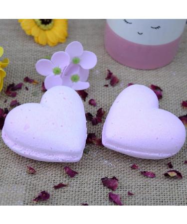 3 Love Heart Bath Bombs - Bubblegum: indulge in a fun and nourishing spa experience - Buy Online on GoSupps.com