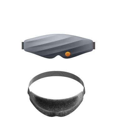 3D Sleep Mask Aroma Eye Masks for Sleep 99.9% Light Blackout Sleeping Eye Mask for Women Contoured Cup Night Blindfold Eye Cover Eye Shade with Adjustable Strap by Zen Cave Medium Size (Grey) 1 Count (Pack of 1)