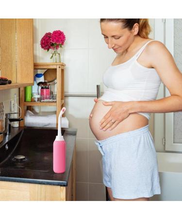 Virtcooy Portable Bidet Bottle - 500ml Travel & Camping Perineal Cleaner with Storage Bag - Ideal for Post-Partum & Personal Hygiene - Pink - Buy Online on GoSupps.com