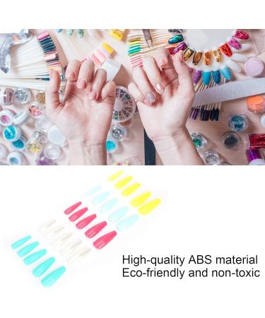Press On Nails Fake Nails Set Pure Color Full Cover Nail Tip False Nail Tip Girls Fake Nails Ballerina False Gel Nails Art Tips False Nails for Women Girls Kids DIY Nail (02) - Buy Online on GoSupps.com