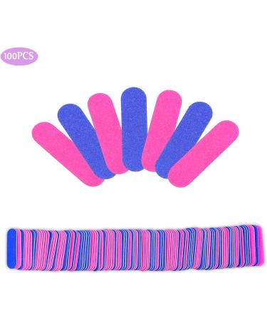 100PCS Nail File Set Disposable Mini Nail File 180/240 Professional Care Mini Nail Files Double Sided Emery Board Buffer Set Grit Double Sided Emery Board for Manicure Nail Studio Home Nail Care - Buy Online on GoSupps.com