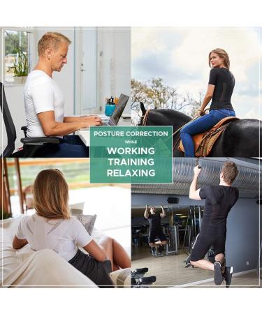 Anodyne Posture Shirt for Men | High-Up Shirt for Posture Correction | Improve Posture & Reduce Pain | Medically Approved | Medium - Black - Buy Online on GoSupps.com