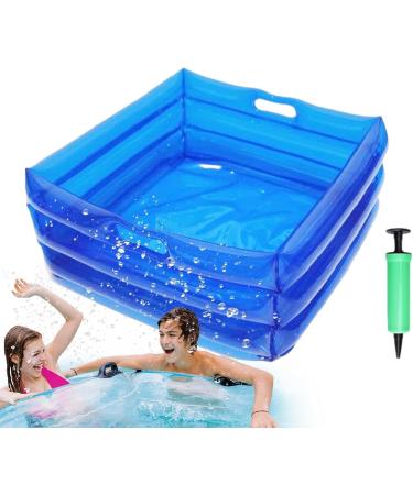 Lightweight Foot Diving Container | Foldable Inflatable Foot Tub | Travel Foot Tub | Multifunctional Portable Foot Wash for Outdoor Camping Washing - Buy Online on GoSupps.com