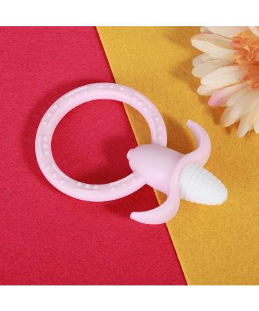 Infant Silicone Teether - BPA Free Soft Pink Teething Toy for Toddlers | Safe Chewing & Soothing Solution - Buy Online on GoSupps.com