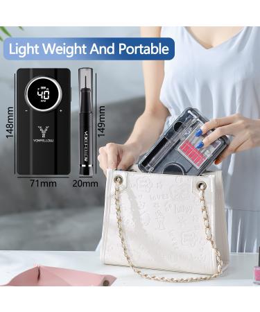 Professional Portable 40000RPM Nail Drill Machine for Acrylic Nails Black - Buy Online on GoSupps.com