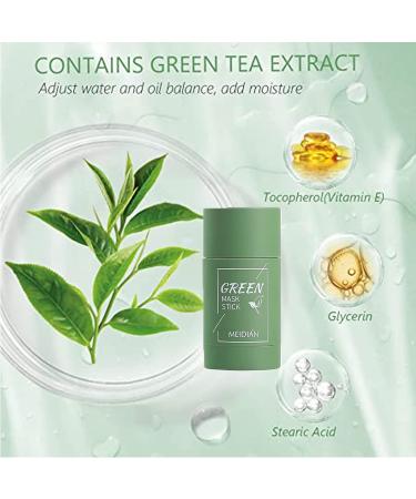 2-Pack Green Tea Purifying Clay Mask Stick - Deep Cleansing & Moisturizing for All Skin Types - Monte Luna - Buy Online on GoSupps.com