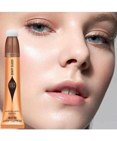 Highlighter Makeup Liquid - Waterproof Face Contouring Highlighter Wand | Brighten Makeup for Face Attached Easy to Blend Smooth Natural Matte Finish Frifer Highlighter 1# - Buy Online on GoSupps.com