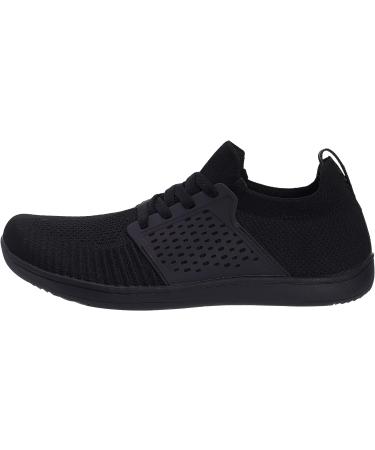 WHITIN Women's Wide Minimalist Barefoot Shoes 10 Wide W85 - All Black - Buy Online on GoSupps.com