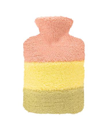 OliviaLiving Hot Water Bottle with Soft Premium Cover 1.5L Hot Water Bag for Menstrual Cramps Neck and Shoulder Pain Relief Hot and Cold Therapies Hand Feet Warmer Orange