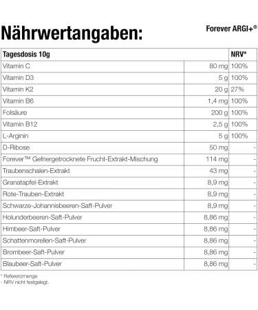 Forever Argi+ | 5G L-Arginine & Vitamin Complex for Athletes | Improve Performance | Gluten-Free Fruity Taste | 30 Sticks (10g) - Buy Online on GoSupps.com