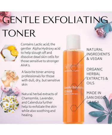 100% Natural & Organic Exfoliating Toner for Dull Skin - Improve Tone & Texture with AHAs & Botanical Extracts | Perfect for Home & Professional Use - Buy Online on GoSupps.com