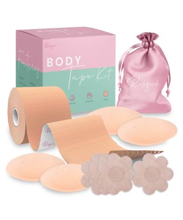 Chest Brace Kit Achieve Chest Brace Lift & Contour | Sticky Tape Waterproof Sweat-Proof Bob Tape
