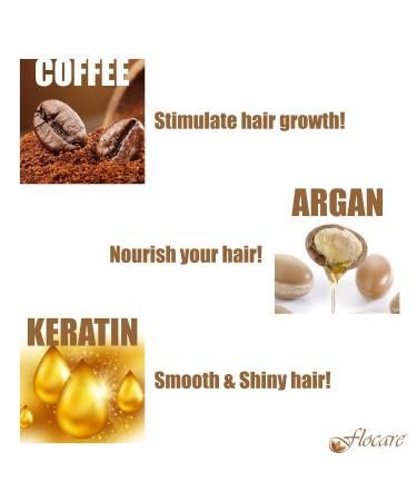 Keratin Coffee Hair Cream - Nourishing Coconut Argan & Almond Oils - Strong & Healthy Hair - 200 gm - Buy Online on GoSupps.com