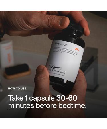 Momentous Apigenin Supplement - 50 mg per Capsule - NSF Certified for Sport - 60-Count - Buy Online on GoSupps.com