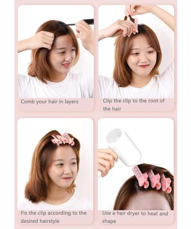 6PCS Instant Hair Volumizing Clip for Women - DIY Hair Curlers for Natural Fluffy Hair - Purple, Long/Short Hair Root Lift Styling Tool - Buy Online on GoSupps.com