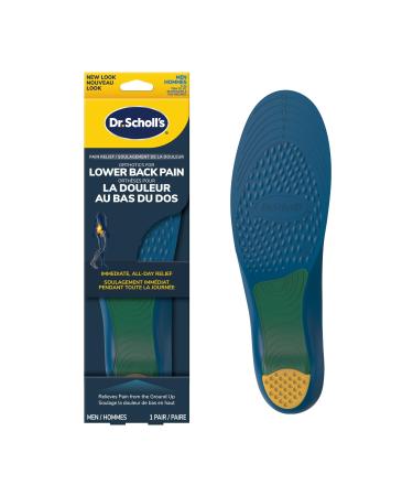 Dr. Scholl's LOWER BACK Pain Relief Orthotics. Clinically Proven Immediate and All-Day Relief of Lower Back Pain (for Men's 8-14 also available for Women's 6-10)