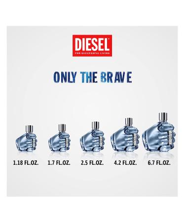 DIESEL Only The Brave Men's Cologne Gift Set - Cedarwood, Lemon & Rosemary - 2pc Set 1.0 fl oz EDT + 1.7 oz Shower Gel - Buy Online on GoSupps.com