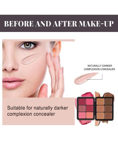 Carla Secret - Carla Secret Concealer Palette 12 Colors Carla Secret Makeup Carla Secret Cream Blush Palette Carla Secret Palette Long-Wearing Full Coverage Makeup for All Skin Types (04) Clear - Buy Online on GoSupps.com
