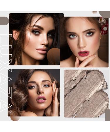 LUXAZA Smoky Gray Brown Eyeshadow Stick - Waterproof Creamy Metallic Pencil Crayon - Buy Online on GoSupps.com