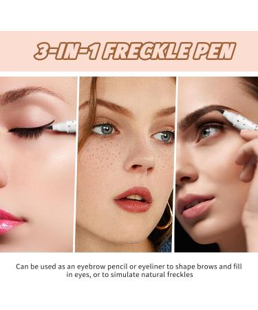 6 Pack Waterproof Freckles Pen Essence Freckles Pen - Suitable for Natural and Relaxed Makeup - Lightweight and Portable - Light Brown - Buy Online on GoSupps.com