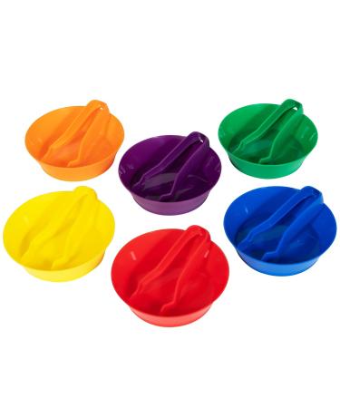 edxeducation Sorting Bowls & Tweezers - Set of 12 - 18M+ - 6 Colours - Counting and Sorting Toy for Toddlers - Early Education and Fine Motor Skills Resource - Buy Online on GoSupps.com