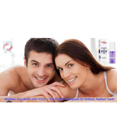 ITZZO Purple Toothpaste for Teeth Whitening | Color Corrector & Stain Removal | Smile Enhancement Kit - Buy Online on GoSupps.com
