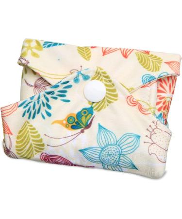 Teamoy 11 Piece Sanitary Pad Set - Reusable Washable Cloth Menstrual Pads and Liners with Wet Bag - Super Absorbent and Comfortable - Leaves Jungle Flowers - Buy Online on GoSupps.com