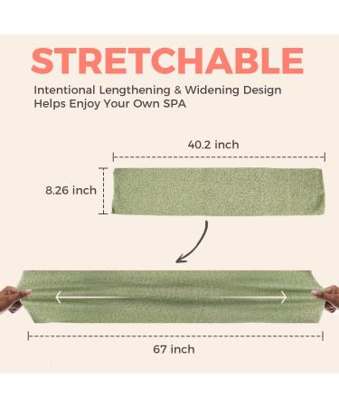 Zomchi Exfoliating Back Scrubber - Deep Clean & Invigorate Your Skin | Shower Body Scrubber for Exfoliation & Cleansing (Grayish Chartreuse Green) - Buy Online on GoSupps.com