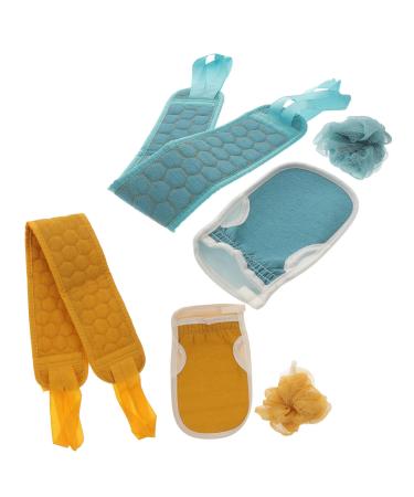 Beavorty 2 Sets Three Piece Bath Towel Set Household Showering Gloves Exfoliating Bathing Balls Rich Foaming Bath Gloves Supple Bathing Balls Skin Bathing Glove Comfortable Bathing Towel