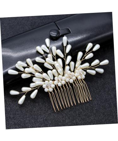 Angoily Bride Headpieces for Wedding Side Hair Comb Hair Claw Clips for Women Goody Hair Clips for Women Hair Combs for Women Crystal Hair Comb Tiara Pearl Accessories Miss - Buy Online on GoSupps.com