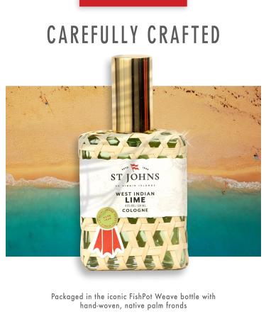 St Johns West Indian Lime Cologne | Refreshing Caribbean Citrus Cologne for Men | Citrus Cologne Mens Fragrance | (4 oz spray) cologne for men - Buy Online on GoSupps.com