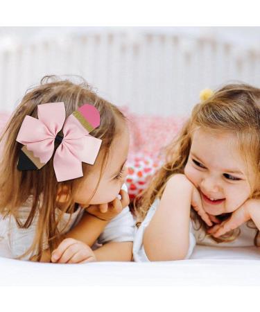 Bows for Girls - Non-slip Hair Clips for Girls | Hairpins with Sturdy Grosgrain Ribbon Bows Toddler Hair Clips Bows for Girls Pink - Buy Online on GoSupps.com