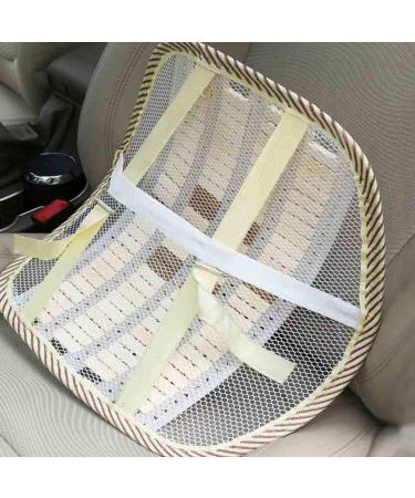 BESPORTBLE Lumbar Support Pillow - Bamboo Back Support Cushion for Car Seat & Office Chair (Beige) - Ergonomic Comfort & Fatigue Relief - Buy Online on GoSupps.com