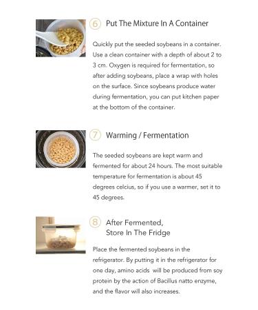Natto Starter Spores Powder 3g - 100% Organic Soybean Extract for 30kg Homemade Natto | Kawashimaya Japan - Buy Online on GoSupps.com