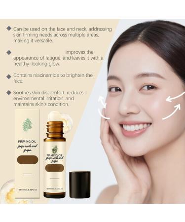  ZHJZGS Set of 6 bottles of firming grape seed oil to firm brighten and moisturize skin 10ml glass roll-on bottle for face and neck increases elasticity - Buy Online on GoSupps.com