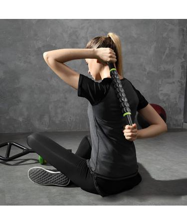 Therapeutic Anti-Cellulite Massager Scooter - Improve Mobility & Circulation | Fitness & Injury Prevention - Black & Green - Buy Online on GoSupps.com