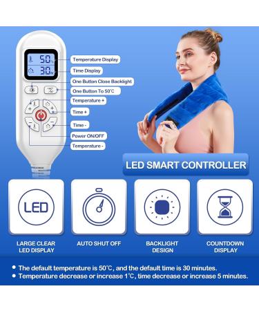 Jobyna Electric Neck Heating Pillow - Rapid 5S Heating Auto Switch-Off Adjustable 30-70 Perfect Physiotherapy Support - Buy Online on GoSupps.com