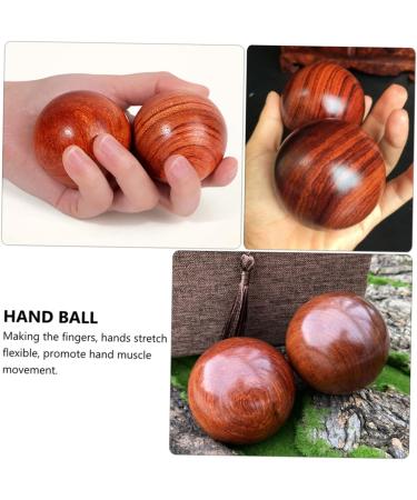 Homsfou 4 Solid Wood Massage Balls - Stress Relief & Acupuncture Point Therapy | International Shipping Available - Buy Online on GoSupps.com