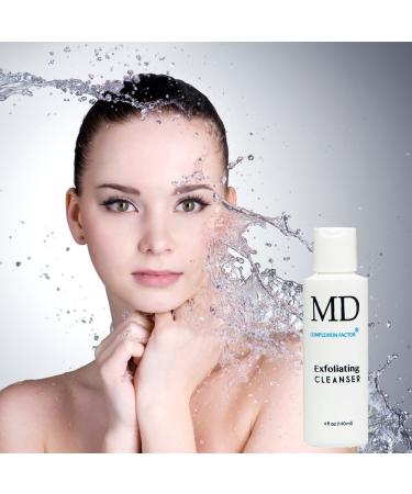 MD Complexion Factor Exfoliating Cleanser - Gentle Benzoyl Peroxide Facial Exfoliator for Deep Pore Cleansing & Acne Removal (4fl oz) - International Shipping Available - Buy Online on GoSupps.com