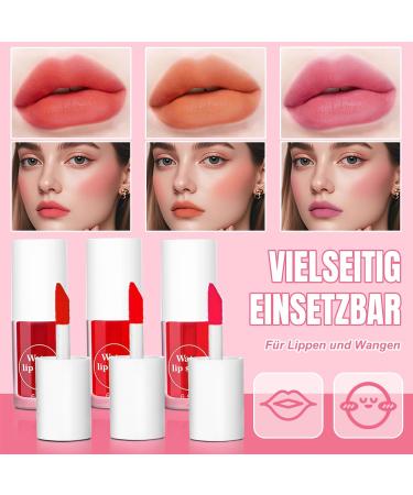 EONFAVE Lipstick waterproof long lasting matte quick drying tinted lip gloss lightweight and soft highly pigmented fruit flavor lip stain for lips and cheeks - Buy Online on GoSupps.com