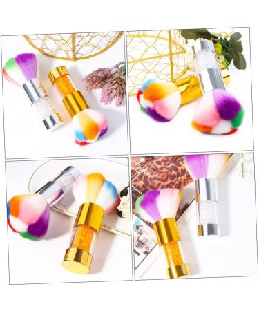 Beatifufu 1pc Dust Brush Cleaning Tools Hair Brush Cleaner Tool Acrylic Brush Cleaner Nail Art Tools Paintbrush Cleaner Nail Cleaning Brush Nail Cleaning Tool Fake Hair Edges Plastic Abs 11.5x6cm Golden - Buy Online on GoSupps.com