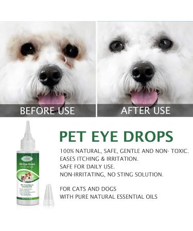 Buy Dog & Cat Eye Drops | Eye Cleaner for Infection Relief Redness Allergy & Tear Stains - 2 fl oz - Buy Online on GoSupps.com