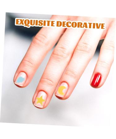 FRCOLOR 2pcs 1 Nail Art Polymer Clay Polymer Clay Beads Moon Stars Slices Vase Filler Color Stickers Nail Polish Sticker Fruit Stickers Nail Polish Accessories Patch Candy - Buy Online on GoSupps.com