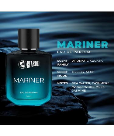 Beardos Mariner Perfume EDP 50ml & Mariner Captain Jack Perfume Body Spray 120ml | Eau De Parfum | Long Lasting Perfume for Men | Deodorant Body Spray for Men | Day Time Fragrance Body Spray For Men | - Buy Online on GoSupps.com