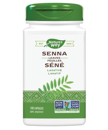 Nature s Way Senna Leaves - Herbal Stimulant Laxative - Non-GMO - 100 Vegetarian Capsules
