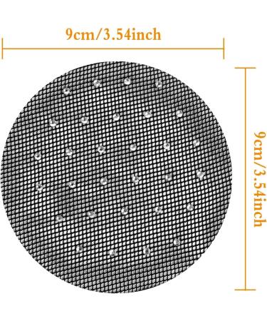 Ruicaifu 8pcs Elastic Hair Nets Shiny Invisible Hair Net Bun Cover with Rhinestones Elastic Edge Mesh Women Hair Nets for Ballet Dancer Chef Nurse Bank Officer (Black and White) - Buy Online on GoSupps.com