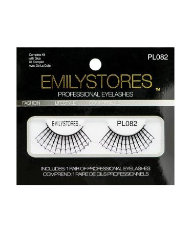 EMILYSTORES Spider Web Lace Black False Lashes - Halloween Costume Makeup | Cosplay Party Eyelashes - 1 Pair - Buy Online on GoSupps.com